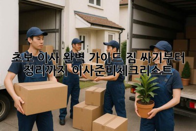 🏡 초보 이사 완벽 가이드: 짐 싸기부터 정리까지! #이사준비체크리스트 📦