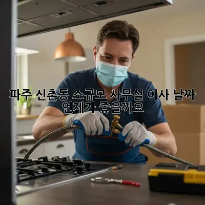 파주 신촌동 소규모 사무실 이사 날짜, 언제가 좋을까요?