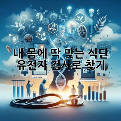 내 몸에 딱 맞는 식단? 🤔 유전자 검사로 찾기! 🧬🥦
