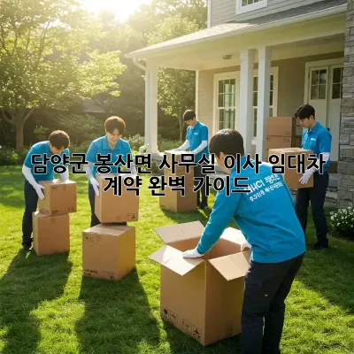 담양군 봉산면 사무실 이사, 임대차 계약 완벽 가이드
