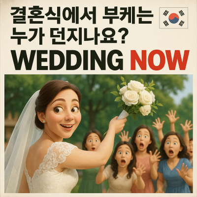웨딩나우] 결혼식에서 부케는 누가 던지나요? 💐🎉